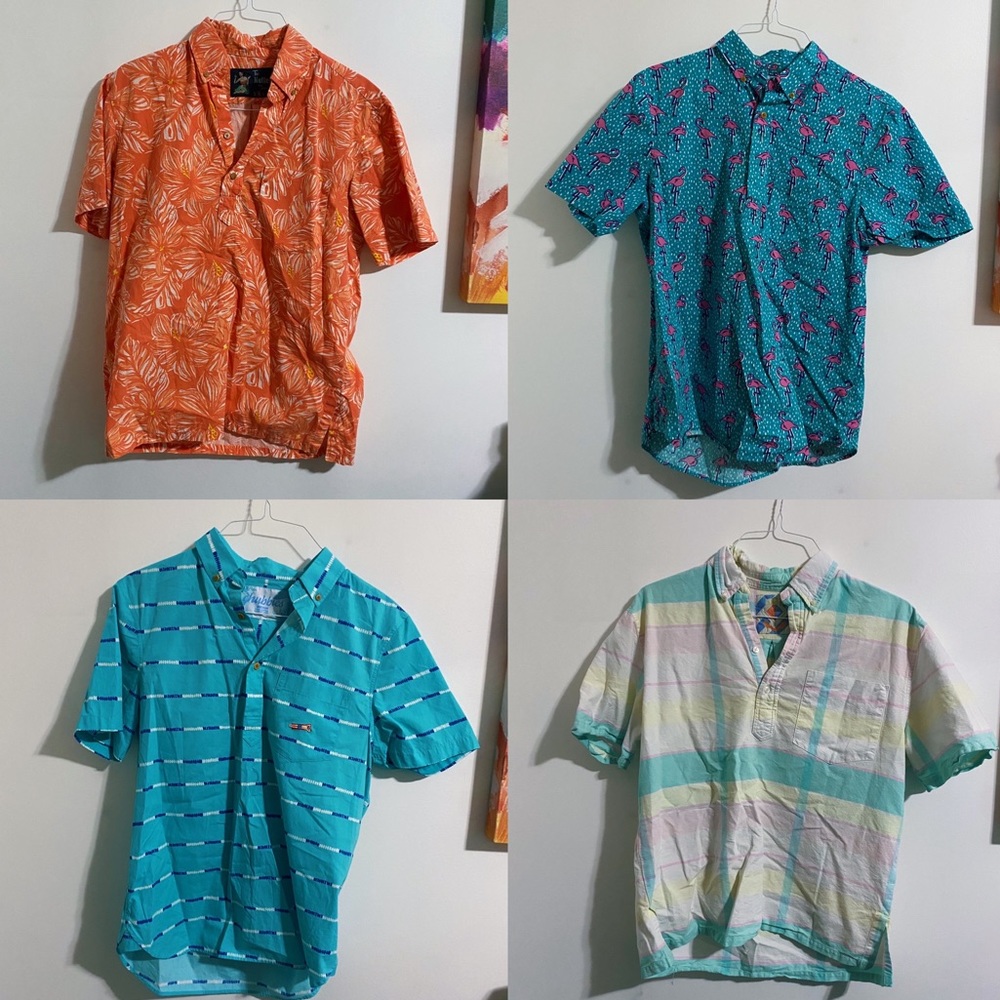 4-for-1 bundle Chubbies “Nutter” shirts MED